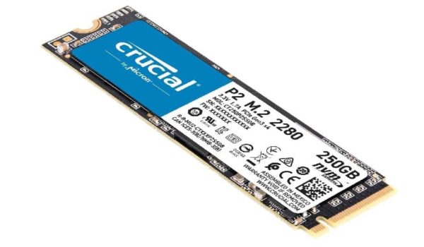 Amazon : SSD NVMe PCIe M.2 Crucial P2 250 Go est en promo à 34,99 €