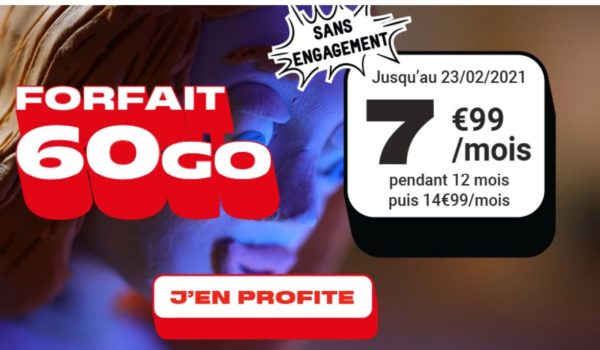 Forfaits NRJ Mobile : 100 Go à 9,99 € et 60 Go à 7,99 € par mois