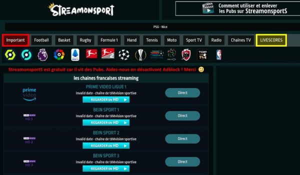 Streamonsport : le meilleur site de streaming sport en 2022