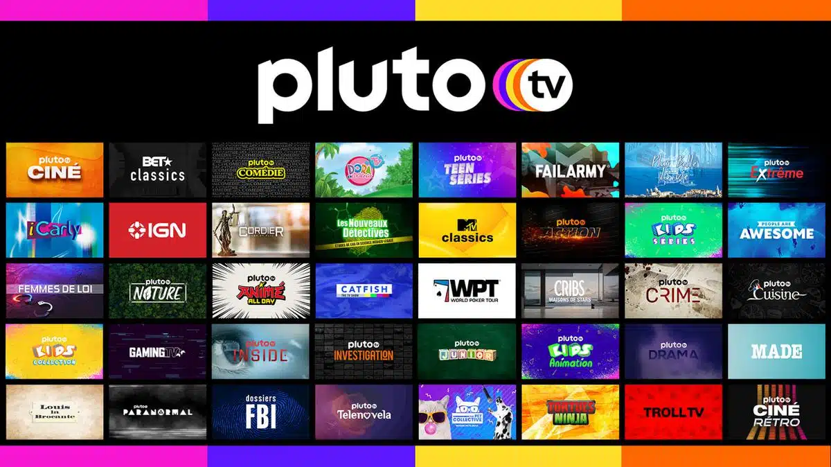 Pluto TV sites streaming gratuits