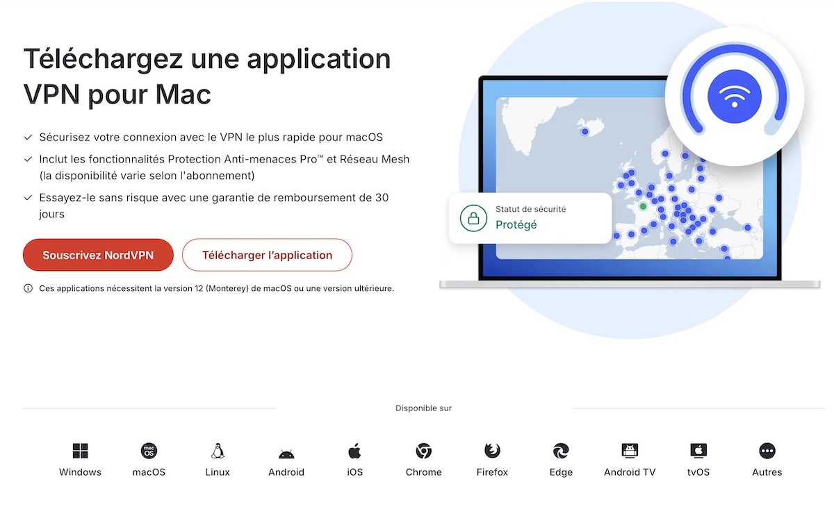 appareils et applications compatibles NordVPN